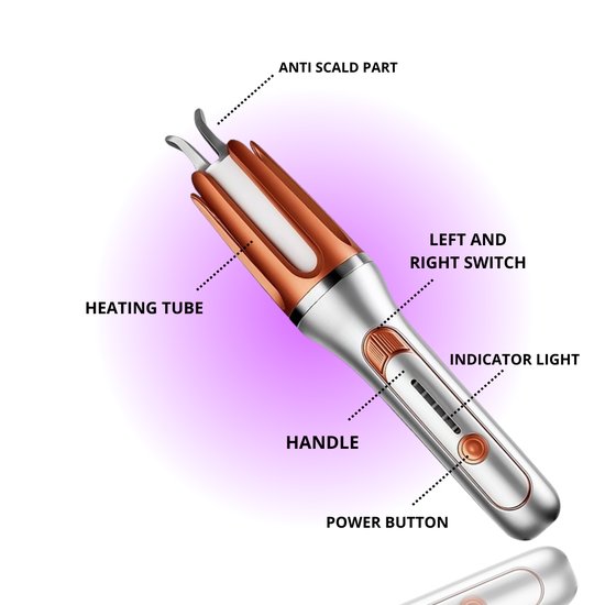 7049 : Intelligent Auto Hair Curler with 4 Heat Settings