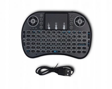 172 : Wireless keyboard smart TV i8 + backlit