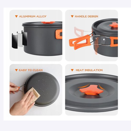 511 : Portable Camping Cookware Set