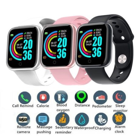 053 : Smartwatch D20S 2021 | Unisex, heart rate monitor, large display