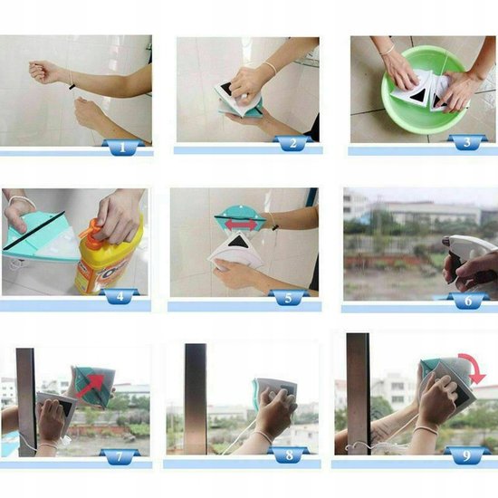 060 : Double-sided magnetic window cleaner | For glass 3-8mm