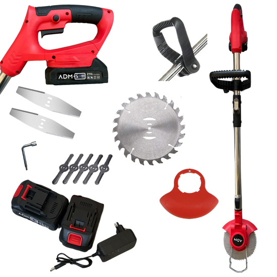 543 : ADM Cordless Lawn Trimmer + 2 batteries