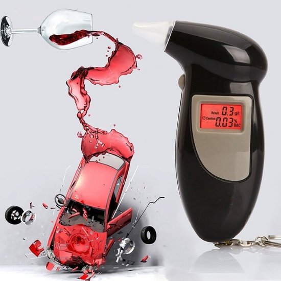 445 : Digital breathalyzer with replaceable mouthpieces