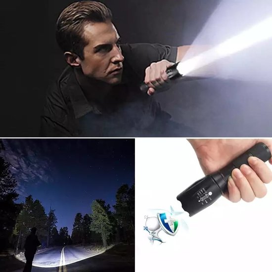 290 : Super strong tactical flashlight | Two types of power supply
