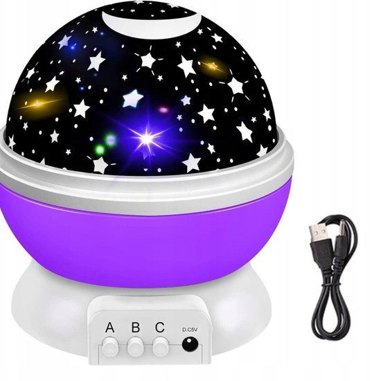 295 : ROTATING NIGHT LIGHT STAR PROJECTOR