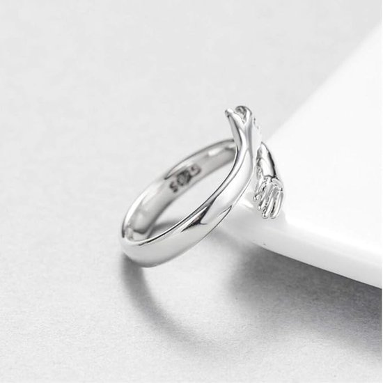 423 : Adjustable Silver Hugging Ring – S925 Sterling Silver