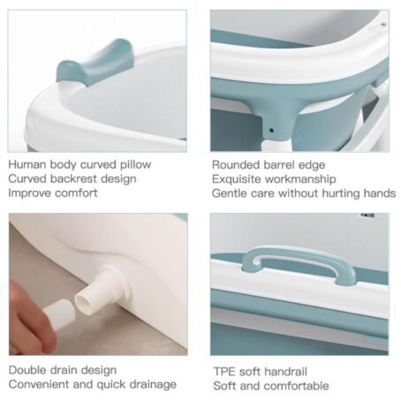 530 : ADM foldable bath tub with massage roller