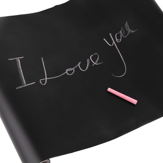 063 : Self-adhesive chalkboard 200x40 5x chalk