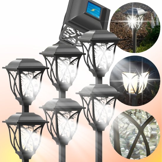 Lampa solarna ogrodowa wbijana 44cm