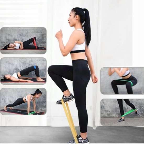 TAŚMY DO ĆWICZEŃ ZESTAW 5 MINI OPASEK FITNESS