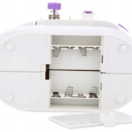 229 : Mini electric sewing machine – portable with pedal, lighting & accessories