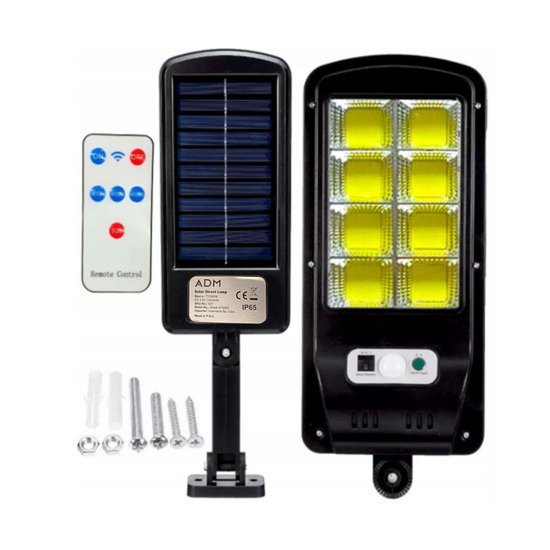 507 : ADM Solar street lamp with motion sensor & remote control | 1,200 mAh