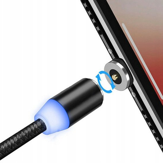 212 : Magnetic Fast Charging Cable | 3-in-1 micro USB, TPC, Lightning