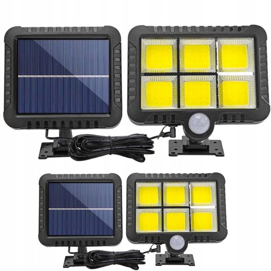 Lampa solarna 120 led sterowana pilotem sl-f120