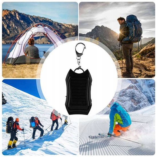 Brelok do kluczy solarny powerbank latarka 1200 mAh