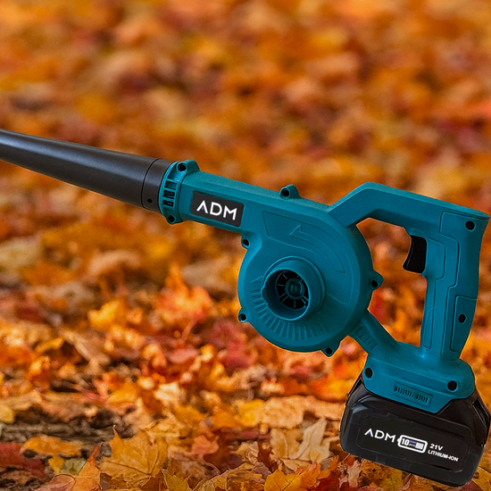 2055-1 : ADM Cordless Electric Blower –  Blue |Dual 21V Battery
