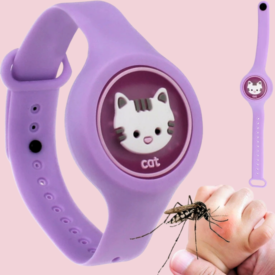 064-3 : Watch band for children mosquito against - violet