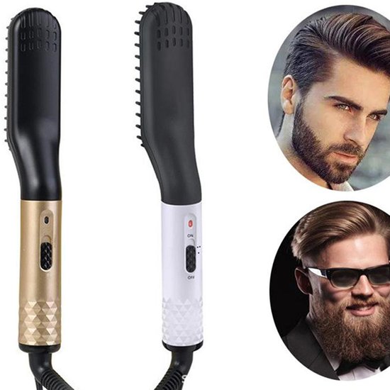 450 : Straightener men’s beard with jonization brush