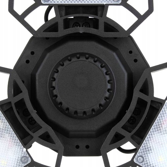 340 : Solar LED Hanging Lamp with Panel for Garage, Workshop & Outdoor Use