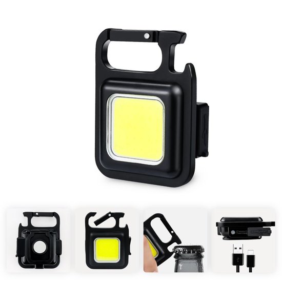 Mini latarka do kluczy otwieracz kieszonkowy