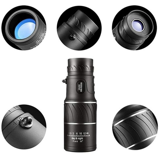 319 : Monocular Telescope 16×52 with Phone Holder and Tripod