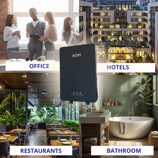 600 : ADM Instant Thermostatic Water Heater – Smart, Safe & Energy-Efficient