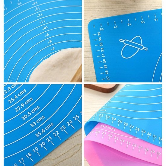 Stolnica silikonowa mata kuchenna z miarami