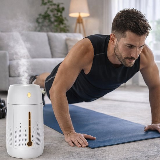 Nawilżacz Powietrza 1,2L z Funkcją Aromaterapii i Światłem LED- biały