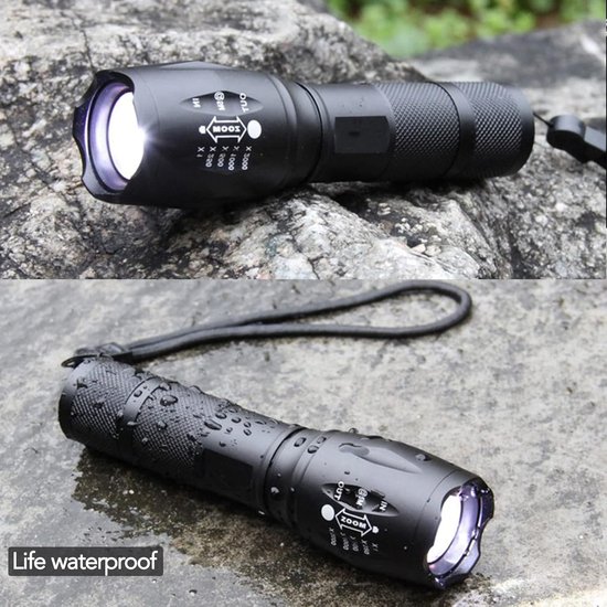 290 : Super strong tactical flashlight | Two types of power supply