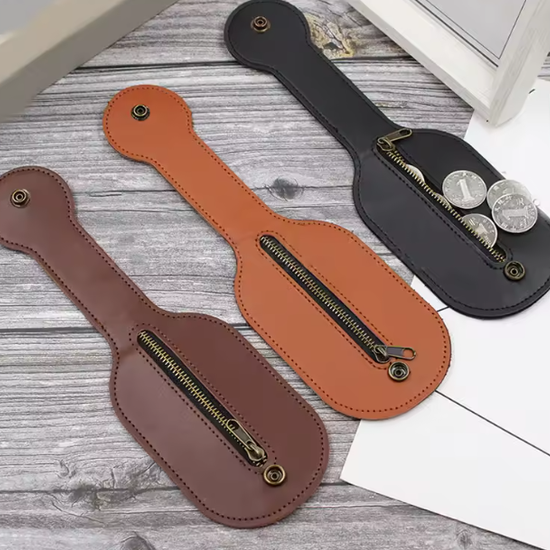 292 : Genuine leather self-defense purse - black