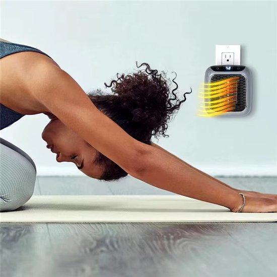 Mocny mini grzejnik elektryczny z pilotem