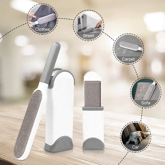 230 : Pet hair remover brush – self-cleaning for clothes, furniture & car