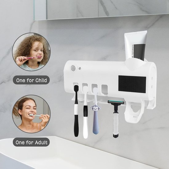 032 : Toothbrush Sterilizer with Toothpaste Dispenser