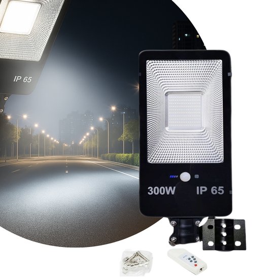 300w solar street lamp with remote led 3246
