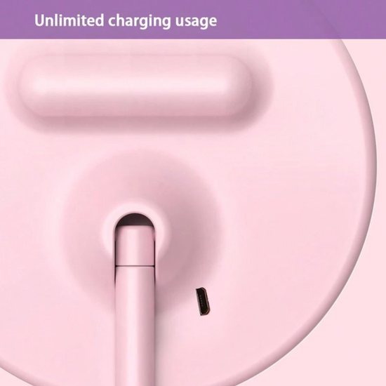 107 : Cosmetic make-up mirror with tricolor LED light