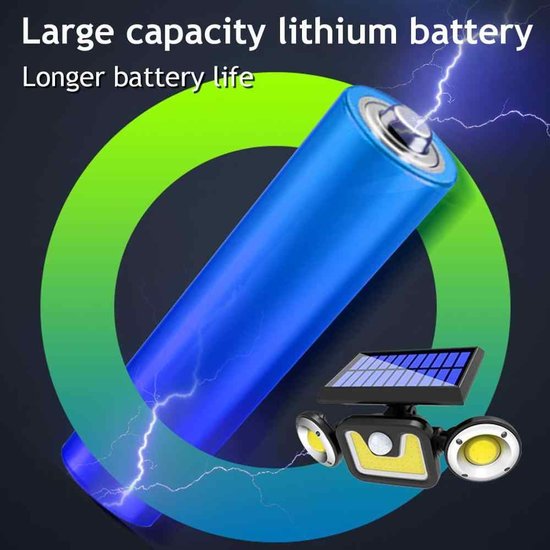 099 : Triple solar lamp with motion and dusk sensor