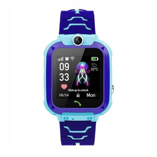 2104-2 : Smartwatch For Kids Q19 GPS Locator- Navy blue