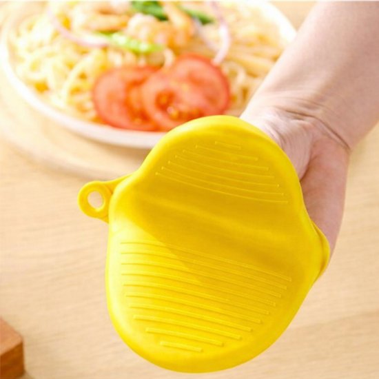 006 : Silicone heat-resistant kitchen gloves | 2 pcs- Yellow