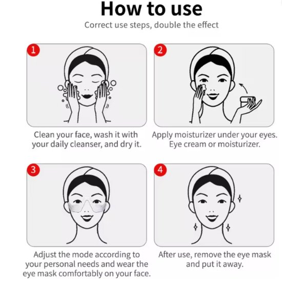 7056 : Under-Eye Red Light Therapy Massager