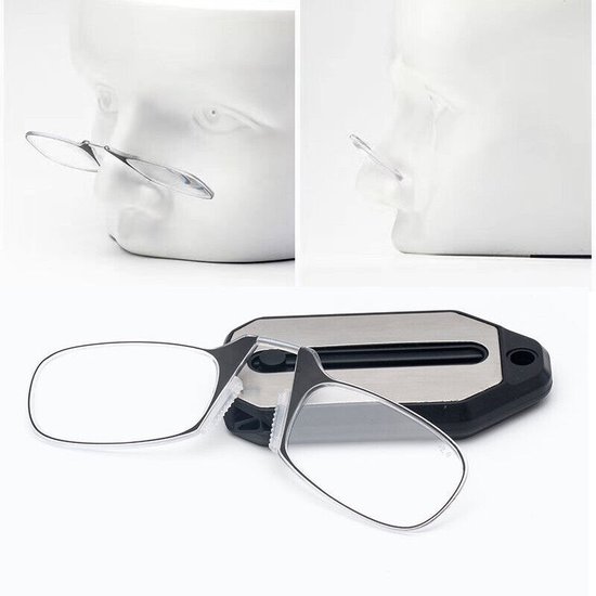 436-1 : FOLDABLE READING GLASSES with KEYCHAIN +1.5