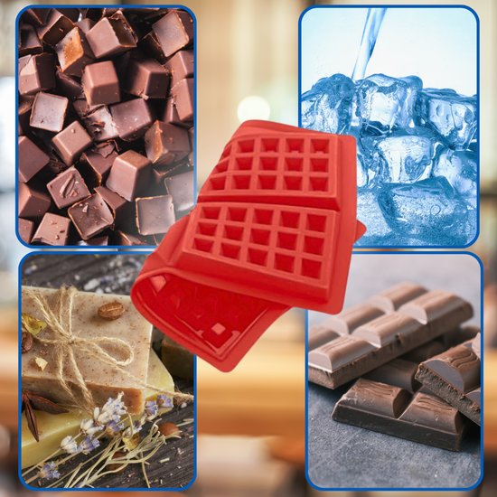 Wielofunkcyjna Silikonowa Forma do Gofrów i Przekąsek – Taca 4-Segmentowa