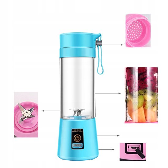 175 : Blender tourist mixer usb battery 380ml