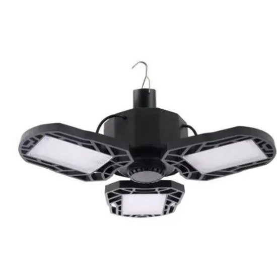 340 : Solar LED Hanging Lamp with Panel for Garage, Workshop & Outdoor Use