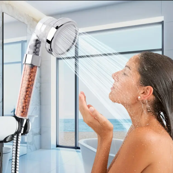 080 : Shower head filtering with tourmaline