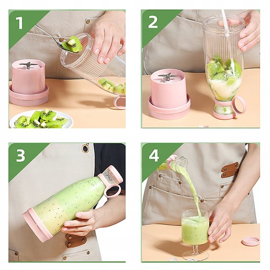 464 : Mini tourist blender usb mixer 420ml