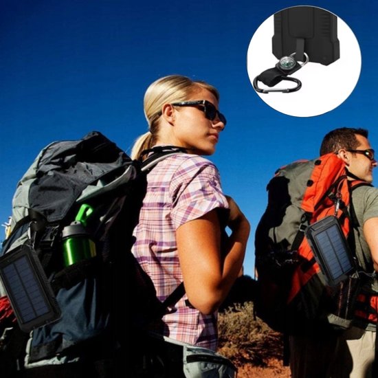 352 : Solar powerbank compass 8 000 mAh