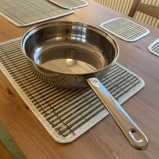 393 : ADM 12-pot stainless set with lids