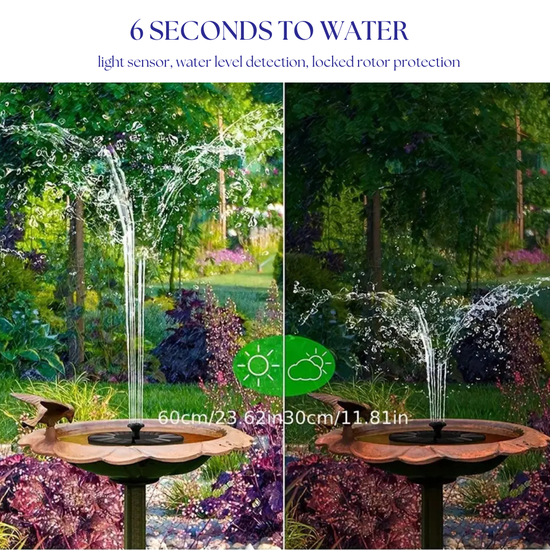 360 : Solar mini garden fountain floating pump