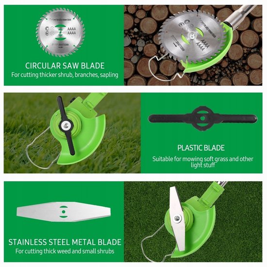 456 : ADM Cordless lawn trimmer with lithium battery | 2 lithium batteries