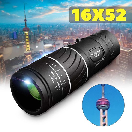 319 : Monocular Telescope 16×52 with Phone Holder and Tripod